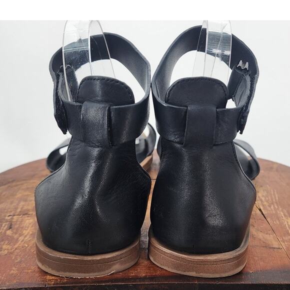 Franco Sarto Miras Black Leather Square Toe Sandals Size 8 - Picture 6 of 7